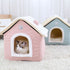 Hoopet Cat House Small Pet Bed Puppy Nest Rabbit Cave Cat Bed Washable Foldable Bed For Cat, Small Dog, Guinea Pig