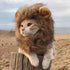 Funny Pet Cosplay Cat Clothes Cap Clothes for Cat Lion Mane Cats Warm Lion Hair Wig New Year Party Christmas Cosplay Accessories