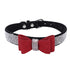 Fashion Pet Rhinestones Bow Knot Collar Dog Cat Bling Soft Cute Tie Collar Adjustable Pet Dog Supplies