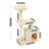 Domestic Delivery Cat Pet Furniture Cat Toy House Scratching Wood House Toy Pet Cat Jumping Toy Climbing Frame Scratching Post